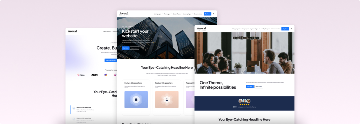 Big Banner of Pro Theme